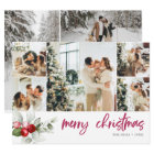 Cute Berry  7 Photo Collage Handwritten Script