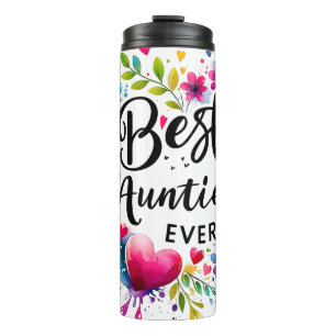 Cute Best Auntie Ever Thermal Tumbler