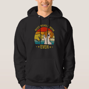 Cute Best Beagle Mum Ever Retro Vintage Puppy Hoodie