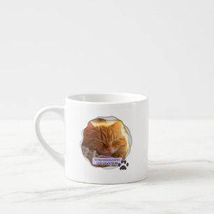 Cute Best Cat Dad Photo Espresso Cup