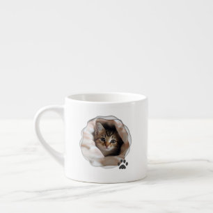 Cute Best Cat Dad Photo Espresso Cup