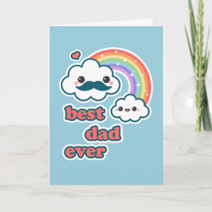 Cute Best Cloud Dad Card