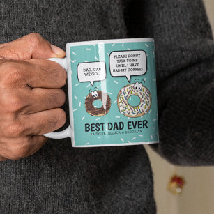 Cute Best Dad Ever   Doughnut Humour Coffee Mug