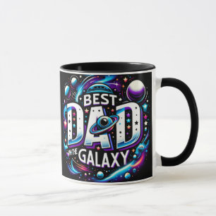 Cute Best Dad In The Galaxy Mug Wrap