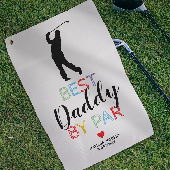 Cute Best Daddy By Par Golf Towel (Creator Uploaded)