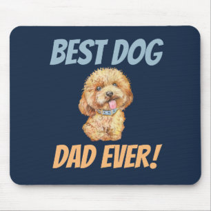 Cute Best Dog Dad Ever Mouse Pad
