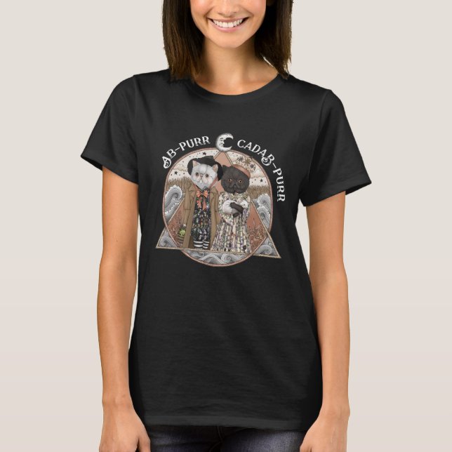 Cute Best Friend Cat Witches Halloween  T-Shirt (Front)