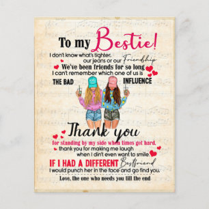 Cute Best Friend Gift, Funny Friendship Day Gifts Flyer