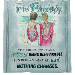 Cute Best Friend Gift, Funny Friendship Day Gifts Shower Curtain