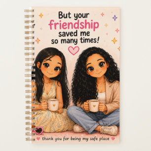 Cute Best Friend Planner Pink Kawaii Friendship