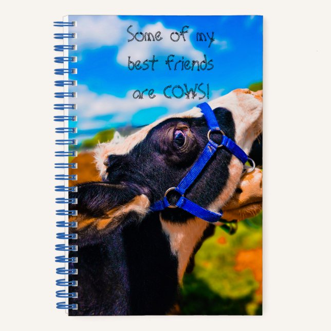 Cute best friends are cows  notebook (Front)