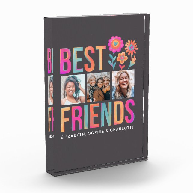 Cute Best Friends Friendship photo Block (Left)