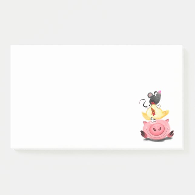 Cute Best Friends Funny Post it Notes (Front)