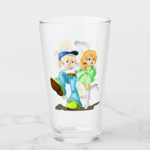 Cute Best Friends Glass