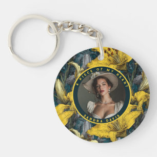 Cute Best Gifts For Dad Lilies Floral Key Ring