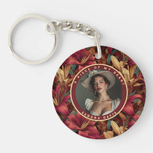 Cute Best Gifts For Men Photo Lilies Key Ring