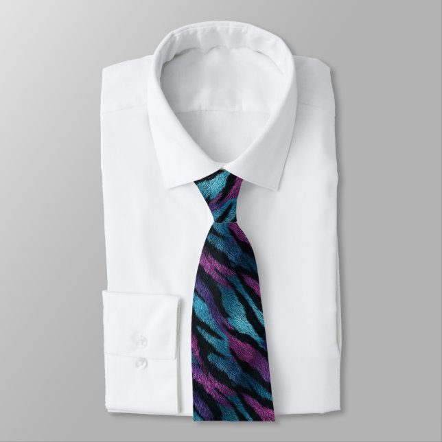 Cute Best Gifts For Men Tiger Skin Tie (Tied)