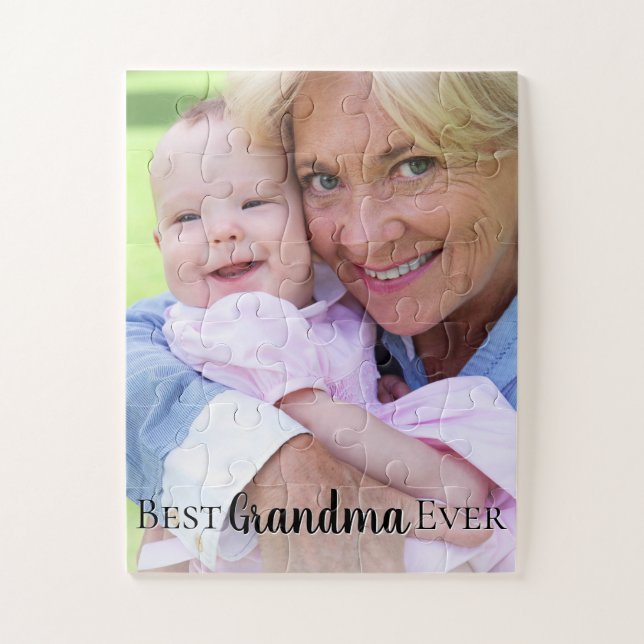 Cute Best Grandma Mamaw Nana Ever Photo Jigsaw Puzzle (Vertical)