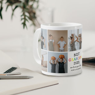 Cute Best Grandpa Ever Photo Collage Keepsake Coffee Mug