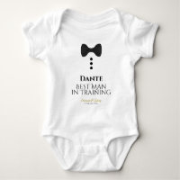 Cute Best Man in Training Black Tie Wedding