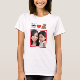 Cute Best Mum Ever Customisable Photo T-Shirt