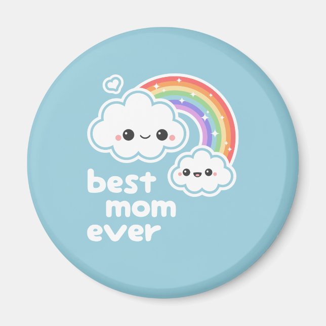 Cute Best Mum Magnet (Front)