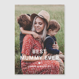 Cute BEST MUMMY EVER Heart Mother's Day Photo
