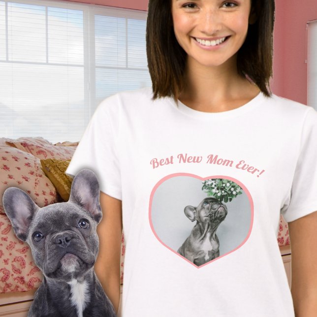 Cute Best New Mother Baby Photo Baby Girl  Heart T-Shirt (Creator Uploaded)