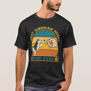 Cute Best Siberian Husky Dad Dog T-Shirt