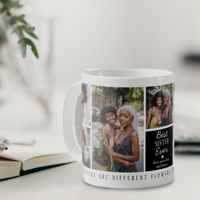Cute Best 'Sister' Ever 7 Photo Collage  Coffee Mug (Creator Uploaded)