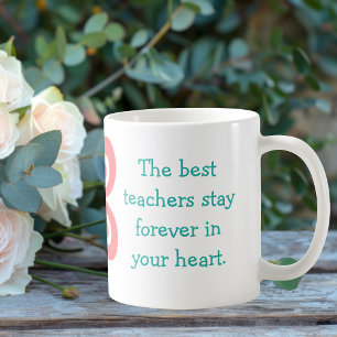 Cute Best Teacher Quote Personalised Butterfly Coffee Mug