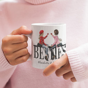 Cute Besties Best Friends  Coffee Mug