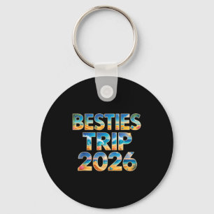 Cute besties trip 2026 girls vacation cruise key ring