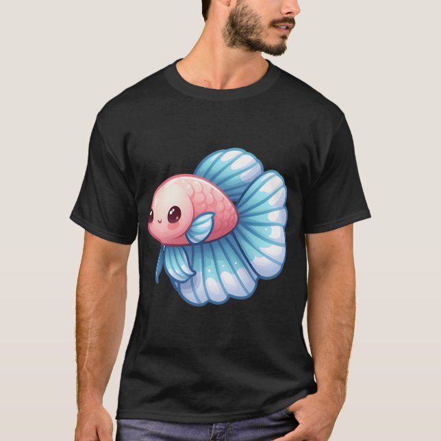 Cute Betta Fish T-Shirt (Front)