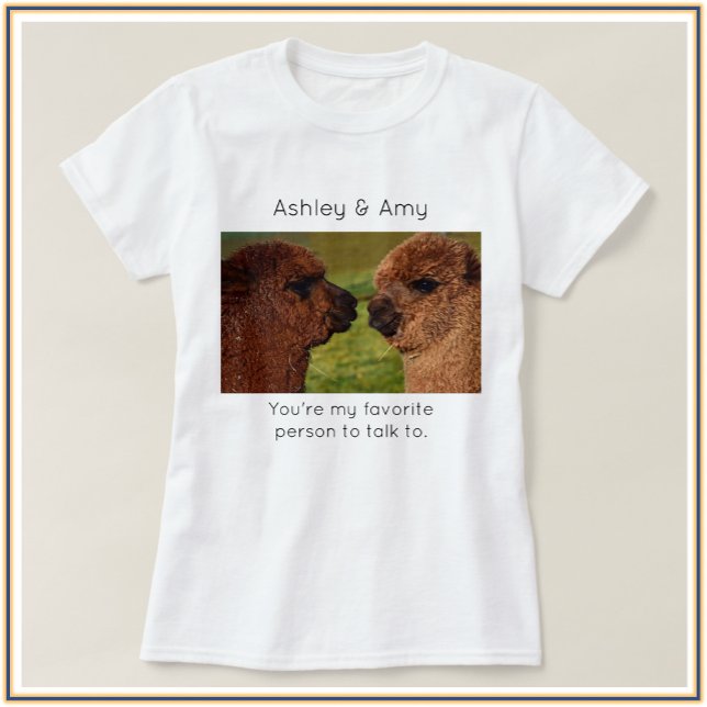 Cute BFF Bestie Llama T-Shirt (Creator Uploaded)