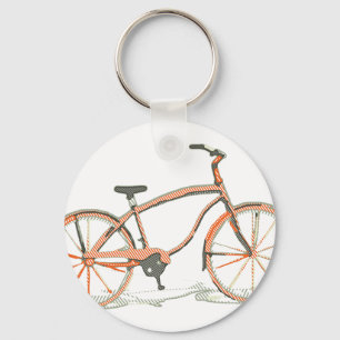 Cute bicycle key ring