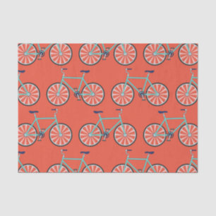 Cute Bicycle Kids Bike Birthday Party Cycling Tissue Paper