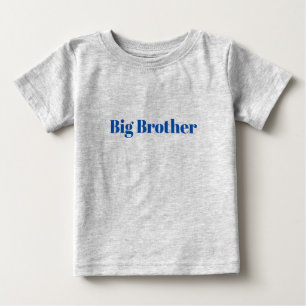 Cute Big Brother blue grey Baby T-Shirt