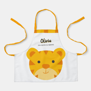 Cute BIG Cartoon TIGER Zoo Keeper in Training Apron