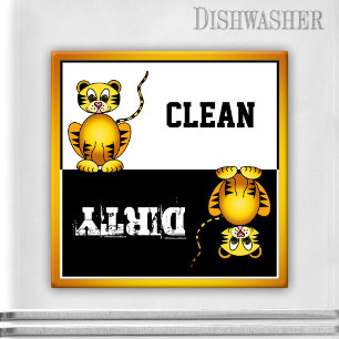 Cute Big Cat Dishwasher Magnet