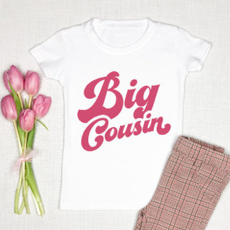 Cute Big Cousin | Pink Matching Family Baby T-Shirt