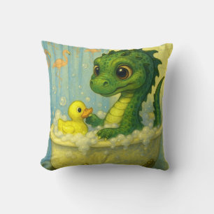 Cute big eye baby sea serpent bubble bath fantasy cushion