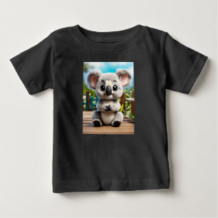 Cute Big-Eyed Baby Koala – Funko Pop-Style Cartoon T-Shirt