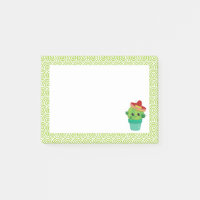Cute Big-Eyed Smiling Cactus in Red Sombrero