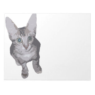 Cute Big Eyes Kitty Notepad