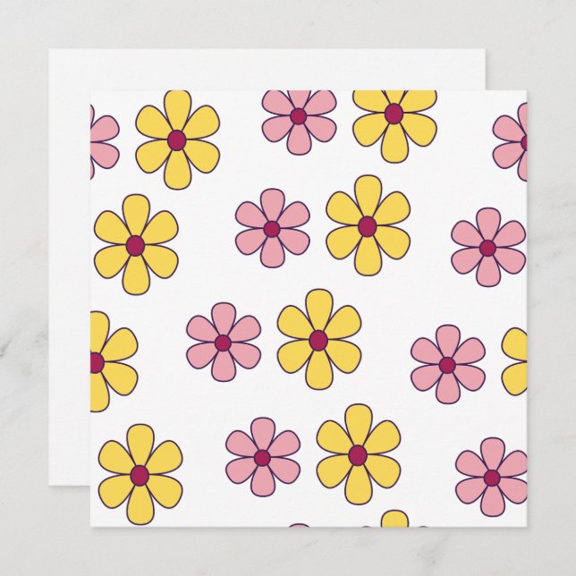 Cute big flowers pattern (Front/Back)