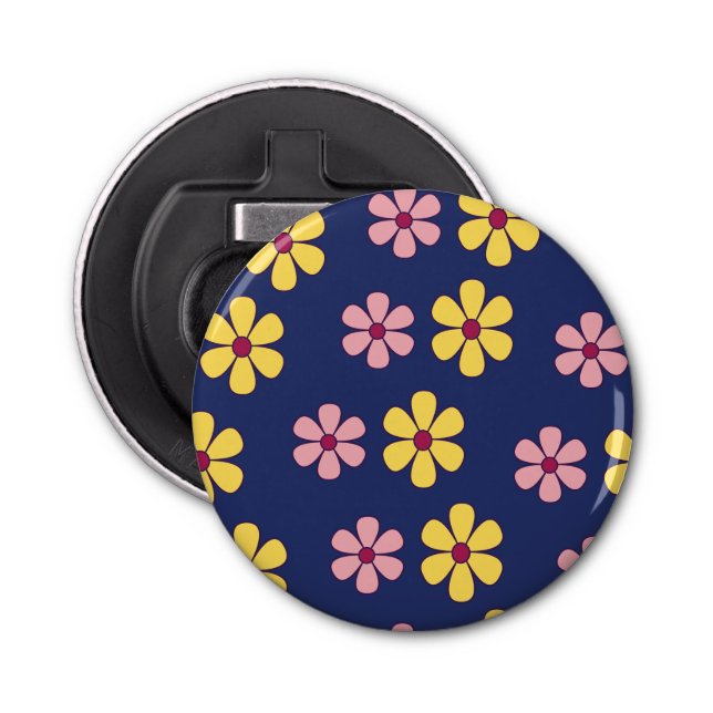 Cute big flowers pattern bottle opener (Front)