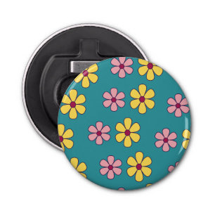 Cute big flowers pattern bottle opener