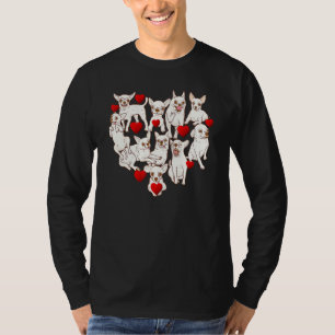 Cute Big Heart Chihuahua Dogs Owners Valentine S D T-Shirt