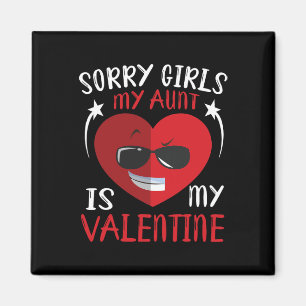 Cute Big Heart Face Sorry Girls My Aunt Is My Vale Magnet